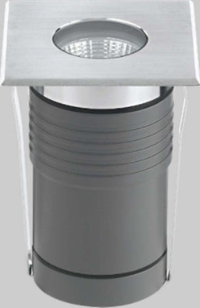 Faretto-incasso-LED-moderno-Pan-International-NIP-EST759-EST54025-acciaio-quadrato-spot