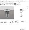 Faretto-incasso-Linea-Light-BERET-2Q-93132-IP67-LED-calpestabile-spot-acciaio