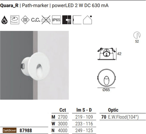 Faretto-incasso-Linea-Light-QUARA-65R-IP65-87988-LED-alluminio-spot