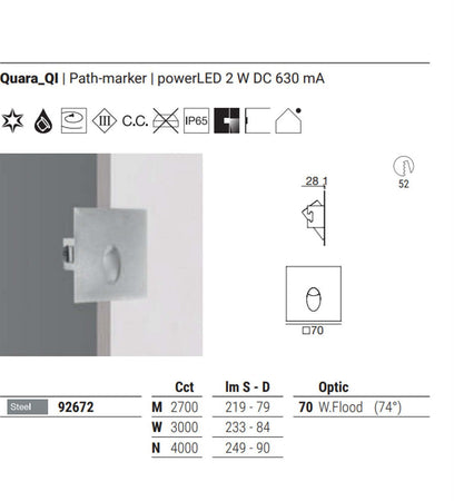 Faretto-incasso-Linea-Light-QUARA-QI-92672-IP65-LED-acciaio-spot