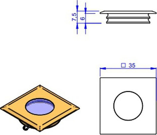 Faretto-incasso-Linea-Light-VISSA-86719-IP44-quadrato-moderno-calpestabile-bagno