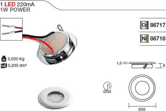 Faretto-incasso-Linea-Light-VISSA-R-86717-LED-moderno-calpestabile-LED-IP44