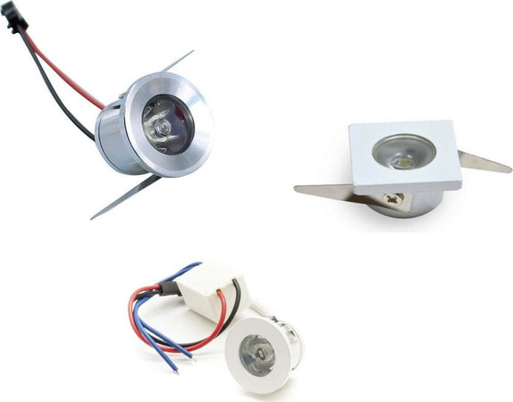 FARETTO-INCASSO-LUCE-LED-1W-PUNTO-LUCE-220V-controsoffitto-100lm/w-ip20