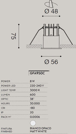 Faretto-incasso-moderno-Gea-Led-QEBUI-GFA950C-alluminio-spot