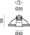 Faretto-incasso-nero-alluminio-Gea-Led-GFA1111N-LED-4000K-430LM-spot-tondo-moderno-led-integrato