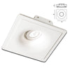 *STOCK* Portafaretto In Gesso Ceramico ad incasso Orientabile 155x155mm 40W GU10 IP20