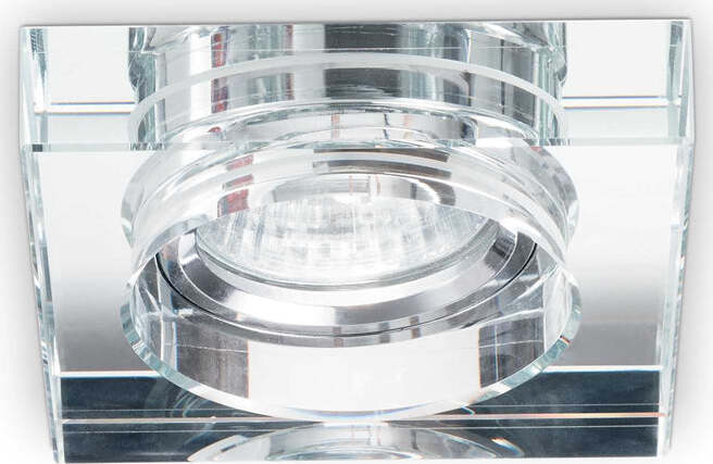Faretto-Incasso-Quadrato-Moderno-Blues-Alluminio-Trasp.-1-Luce-Gu10-5W-3000K