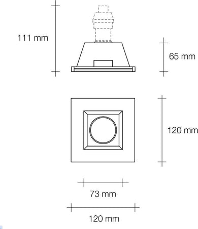 Faretto-incasso-Sforzin-illuminazione-ATTICA-ORIENTABILE-T177-GU10-LED-moderno-lampada-soffitto-cartongesso