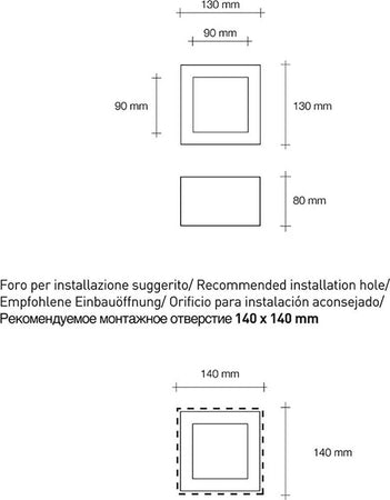Faretto-incasso-Sforzin-Illuminazione-DORIDE-T354-GU10-LED-IP44-moderno-gesso-lampada-soffitto