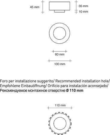 Faretto-incasso-Sforzin-Illuminazione-THESSALY-T335-ORO-GU10-LED-IP20-classico-gesso-lampada-soffitto-tondo