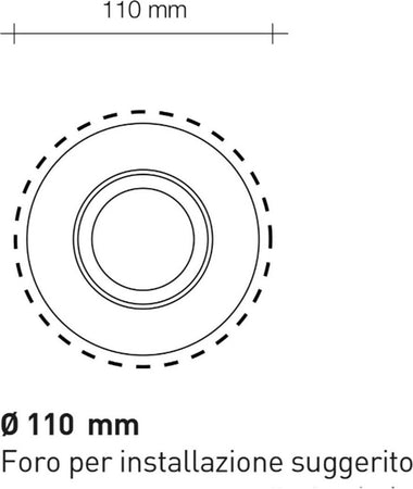 Faretto-incasso-Sforzin-illuminazione-THESSALY-T390-GU10-LED-moderno-lampada-soffitto-cartongesso