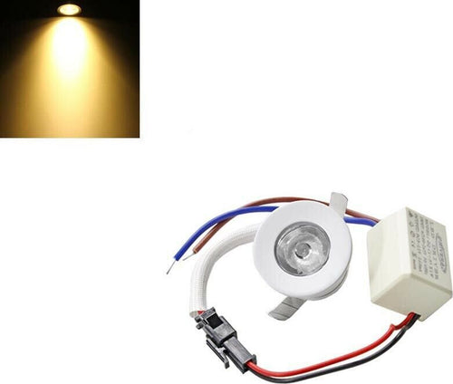 Faretto-Led-1-W-A-Incasso-Mini-Punto-Luce-Calda-3000k-Bordo-Bianco-Universo