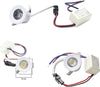Faretto-Led-1-Watt-Incasso-Mini-Punto-Luce-Calda-3000k-Bordo-Bianco