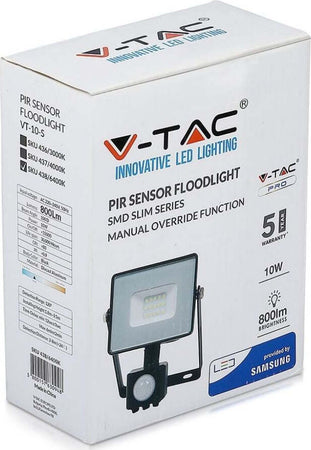 FARETTO-LED-10W-ULTRA-SOTTILE-SLIM-CHIP-SAMSUNG-CON-SENSORE-COLORE-NERO-IP65