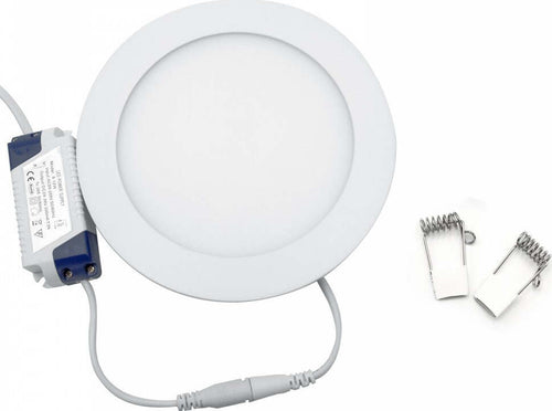 Faretto Led 12 Watt Pannello Incasso rotondo 860LM Luce naturale 4000k Illuminazione/Illuminazione per interni/Luci da incasso Zencoccostore - Formia, Commerciovirtuoso.it