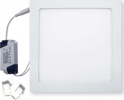 Faretto Led 18 Watt Pannello Incasso quadrato 1350 LM Luce Fredda 6000k Illuminazione/Illuminazione per interni/Luci da incasso Zencoccostore - Formia, Commerciovirtuoso.it
