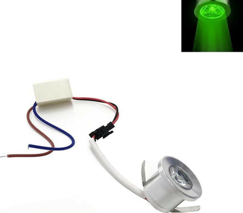 Faretto-Led-1w-A-Incasso-Silver-Punto-Luce-Verde-Universo
