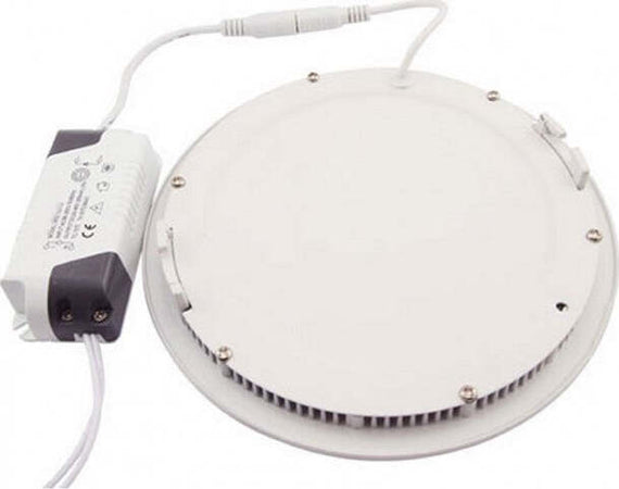 Faretto Led 25 Watt Pannello Incasso rotondo 1800 LM Luce Fredda 6000k Illuminazione/Illuminazione per interni/Luci da incasso Zencoccostore - Formia, Commerciovirtuoso.it