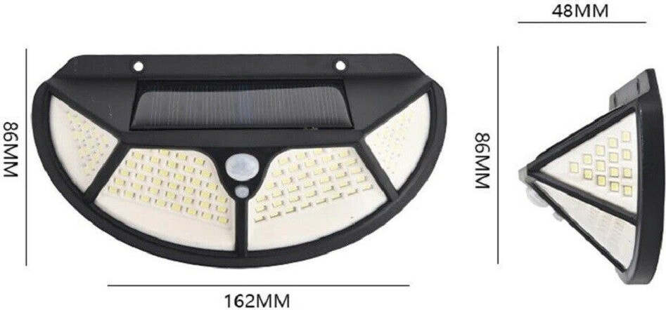 Faretto Led 2pz Da Esterno Con Pannello Solare Sensore Di Movimento Crepuscolare Articoli da Giardino > Illuminazione da esterno > Faretti da esterno Trade Shop italia - Napoli, Commerciovirtuoso.it