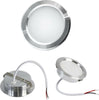 Faretto-Led-3-W-Luce-Calda-A-Incasso-Rotondo-Opaco-Bordo-Argento-P60-c-Universo