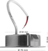 Faretto-Led-3-W-Luce-Calda-A-Incasso-Rotondo-Opaco-Bordo-Argento-P60-c-Universo