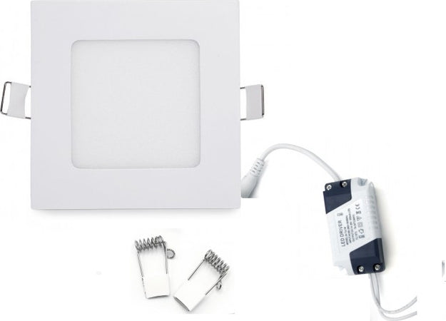 Faretto Led 6 Watt Pannello Incasso quadrato 450LM Luce naturale 4000k Illuminazione/Illuminazione per interni/Luci da incasso Zencoccostore - Formia, Commerciovirtuoso.it