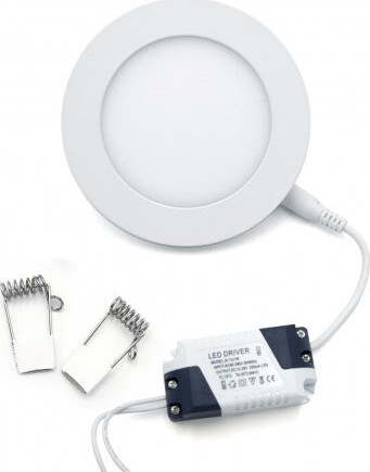 Faretto Led 6 Watt Pannello Incasso rotondo 450LM Luce calda 3200k Illuminazione/Illuminazione per interni/Luci da incasso Zencoccostore - Formia, Commerciovirtuoso.it