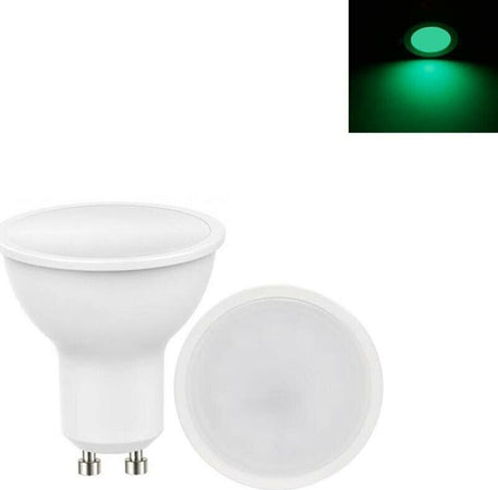 Faretto-Led-6w-Gu10-Ad-Incasso-Lampadina-Luce-Verde-Universo
