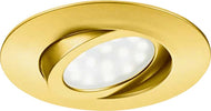 Faretto Led a Incasso per Interni Orientabile Faretto Oro Incasso Struttura in Policarbonato LED Integrato Illuminazione/Illuminazione per interni/Lampadari lampade a sospensione e plafoniere/Faretti da soffitto Liquidator Italia - Nicosia, Commerciovirtuoso.it