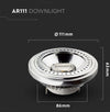 FARETTO LED AR111 DA INCASSO 12W SPOTLIGHT PAR DOWNLIGHT COB V-TAC VT-1110 Illuminazione/Illuminazione per esterni/Luci per sentieri Zencoccostore - Formia, Commerciovirtuoso.it