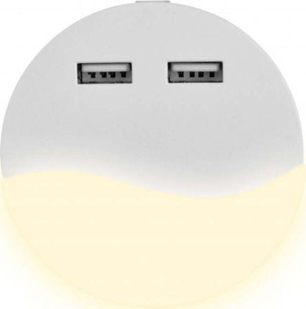 Faretto LED Chip Samsung Segnapasso Notturno Rotondo 0,45W con Sensore Crepuscolare e USB Illuminazione/Illuminazione per interni/Illuminazione speciale/Luci notturne Zencoccostore - Formia, Commerciovirtuoso.it