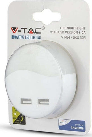 Faretto LED Chip Samsung Segnapasso Notturno Rotondo 0,45W con Sensore Crepuscolare e USB Illuminazione/Illuminazione per interni/Illuminazione speciale/Luci notturne Zencoccostore - Formia, Commerciovirtuoso.it