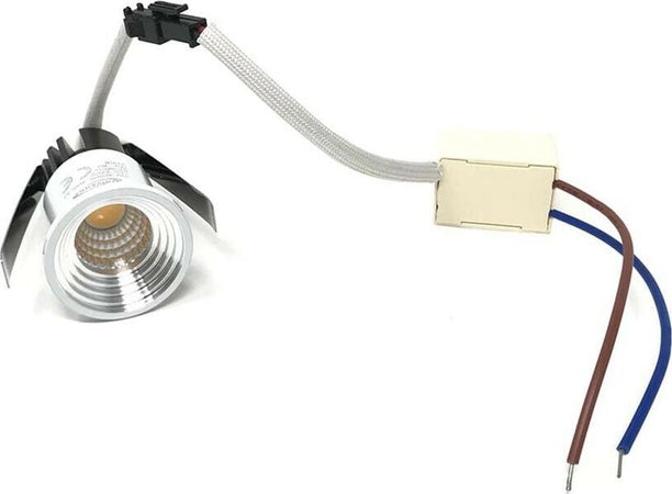 Faretto-Led-Cob-3-W-A-Incasso-Mini-Punto-Luce-Naturale-4000k-Bordo-Bianco-P29n