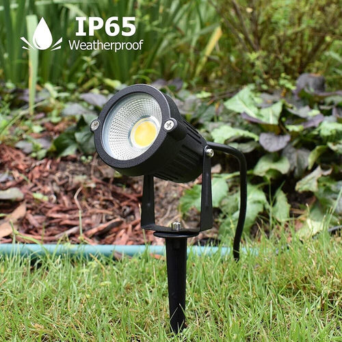 Faretto-Led-Cob-5-W-Proiettore-Luce-Naturale-Staffa-Picchetto-Da-Terra-Giardino-Es06-nn-Universo