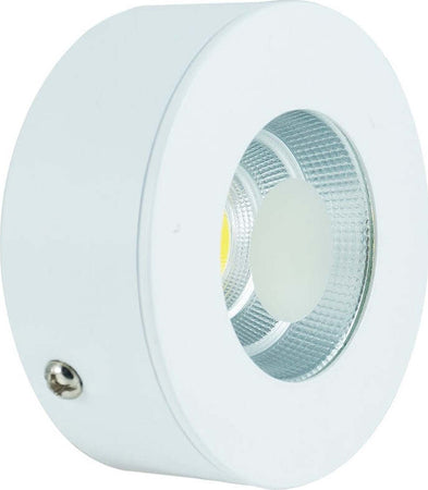 FARETTO LED COB 5W WATT LUCE FREDDA CALDA NATURALE MONTAGGIO ESTERNO DIAM. 75MM  Trade Shop italia - Napoli, Commerciovirtuoso.it