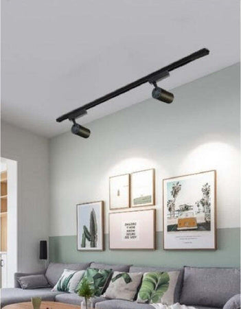 Faretto Led Cob Con Binario 30w Lampada Pista Luce Fredda Naturale Calda F30w-9h Illuminazione/Illuminazione per interni/Faretti/Faretti da soffitto Trade Shop italia - Napoli, Commerciovirtuoso.it