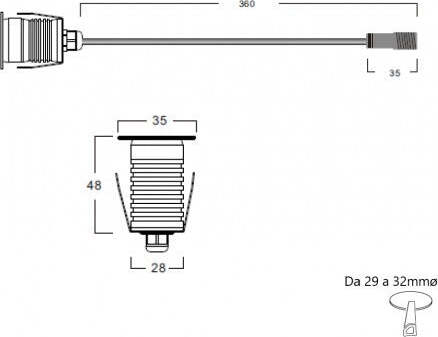 Faretto LED CREE segnapasso 3W calpestabile 12-24v 180LM ip67 Illuminazione/Illuminazione per esterni/Luci per sentieri Zencoccostore - Formia, Commerciovirtuoso.it