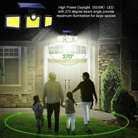 Faretto Led Esterno Con Pannello Solare E Sensore Di Movimento Crepuscolare Ip65 Articoli da Giardino > Illuminazione da esterno > Faretti da esterno Trade Shop italia - Napoli, Commerciovirtuoso.it