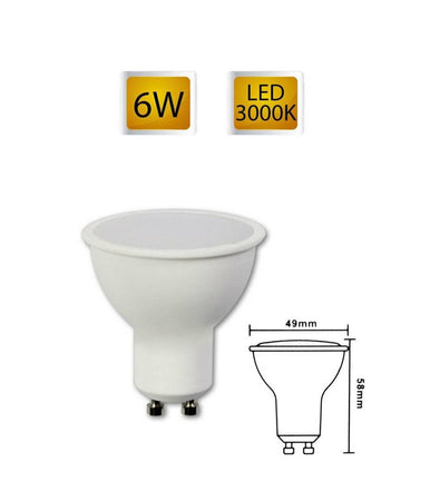 Faretto Led Gu10 6 Watt Lampadina Gu10-04 Luce Fredda Calda Naturale