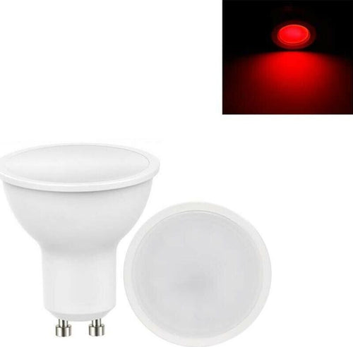 Faretto-Led-Gu10-Ad-Incasso-Lampadina-6w-Luce-Rossa-Universo
