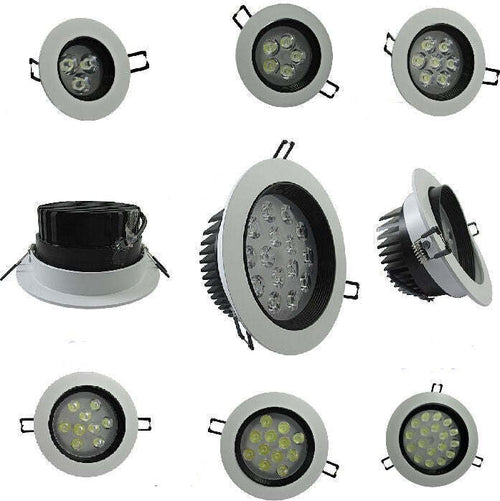 FARETTO LED INCASSO A MOLLA CON ALETTE 3 5 7 9 12 15 18 W CORNICE TELAIO BIANCO  Trade Shop italia - Napoli, Commerciovirtuoso.it