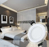 Faretto-LED-Incasso-cornice-Vetro-9W-Luce-Fredda-6000k-Pannello-Rotondo-720LM