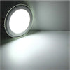 Faretto-LED-Incasso-cornice-Vetro-9W-Luce-Fredda-6000k-Pannello-Rotondo-720LM