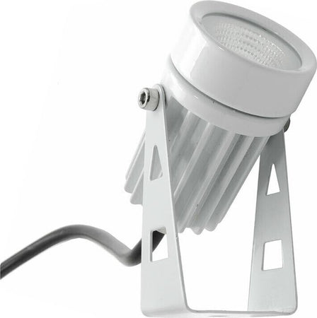 Faretto-Led-Luce-Blu-Cob-3.5-W-Proiettore-Da-Giardino-Terra-Staffa-A-Parete-Es38