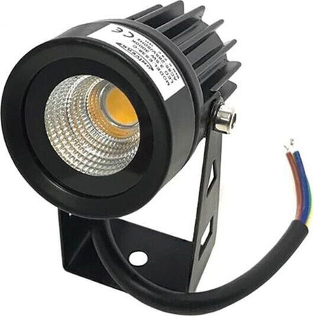 Faretto-Led-Luce-Calda-Cob-3.5-W-Proiettore-Da-Giardino-Terra-Staffa-A-Parete