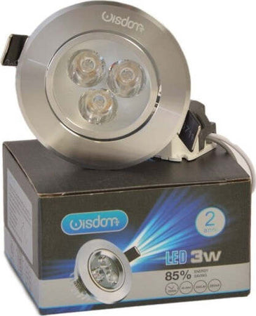 Faretto-Led-Orientabile-Da-Incasso-Wisdom-3w-Caldo-E-Freddo-Con-Alette-Molle