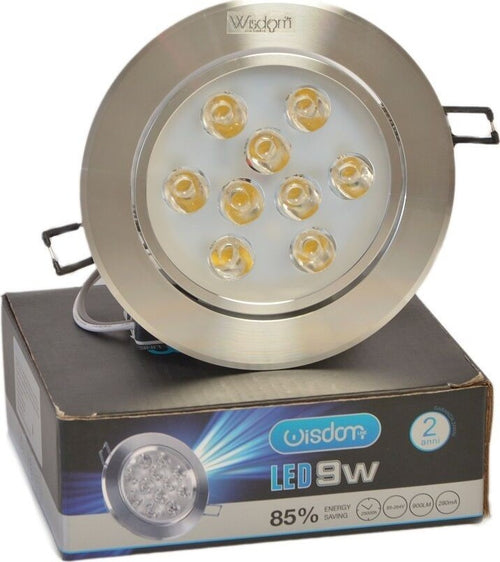 FARETTO LED ORIENTABILE INCASSO MOLLE WISDOM 9W LUCE CALDA E FREDDA CARTONGESSO  Trade Shop italia - Napoli, Commerciovirtuoso.it