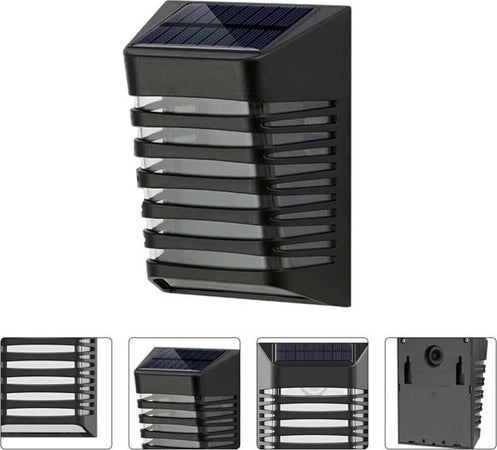 Faretto-Led-Pannello-Solare-Sensore-Crepuscolare-Applique-Luce-Calda-3-W-Universo