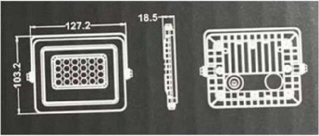 Faretto-Led-Proiettore-Slim-Esterno-Grigio-20w-Ip65-Luce-6500k-4000k-3000k-Fs20w