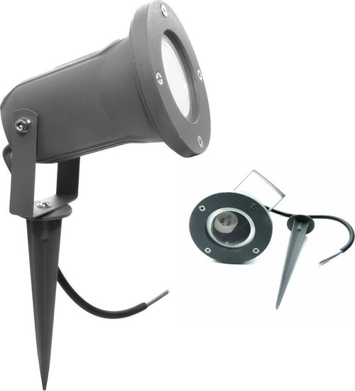FARETTO LED SEGNAPASSO GU10 nero CON PICCHETTO DA GIARDINO IP66 LAMPADA SOSTITUIBILE Illuminazione/Lampadine/Lampadine a LED Zencoccostore - Formia, Commerciovirtuoso.it
